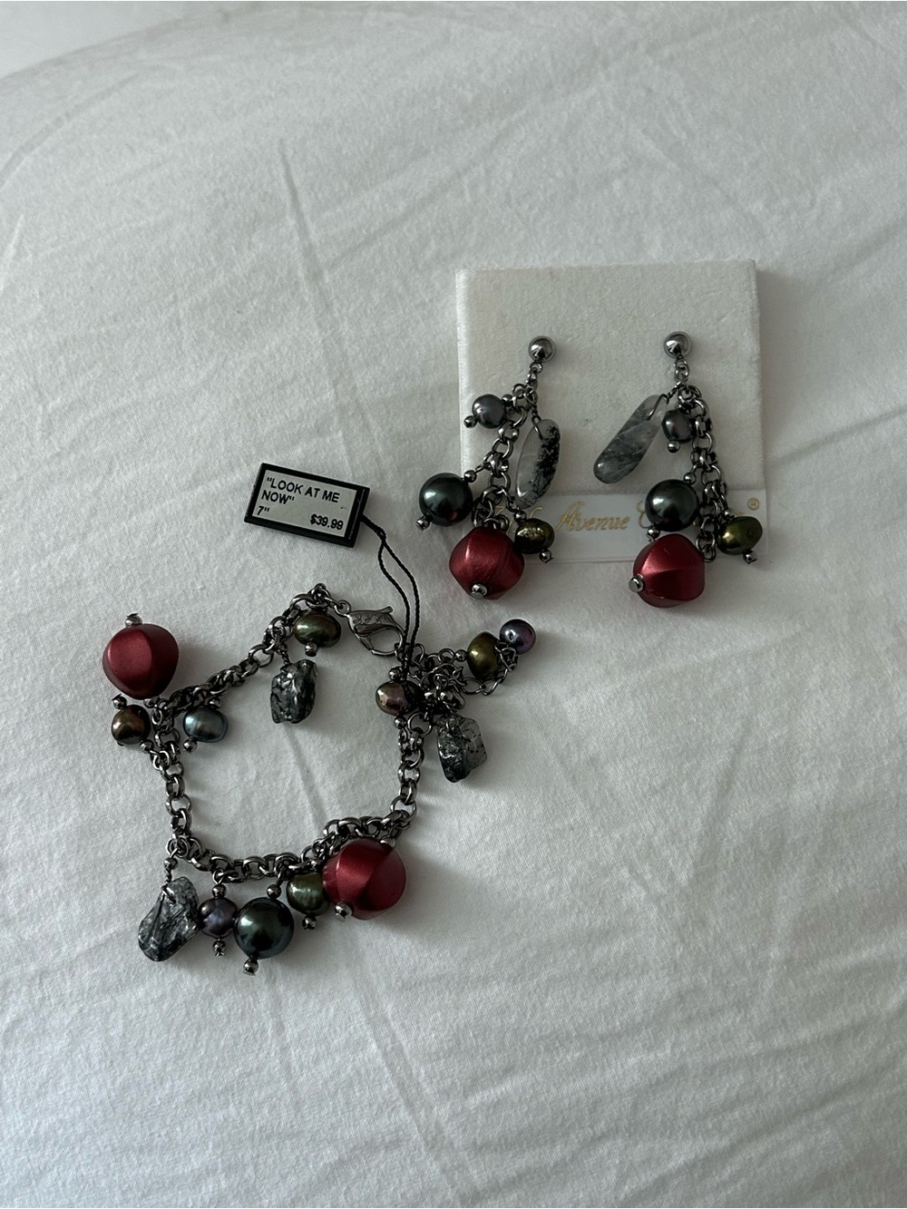 Y2K Fifth Avenue Bracelet and Earrings Set